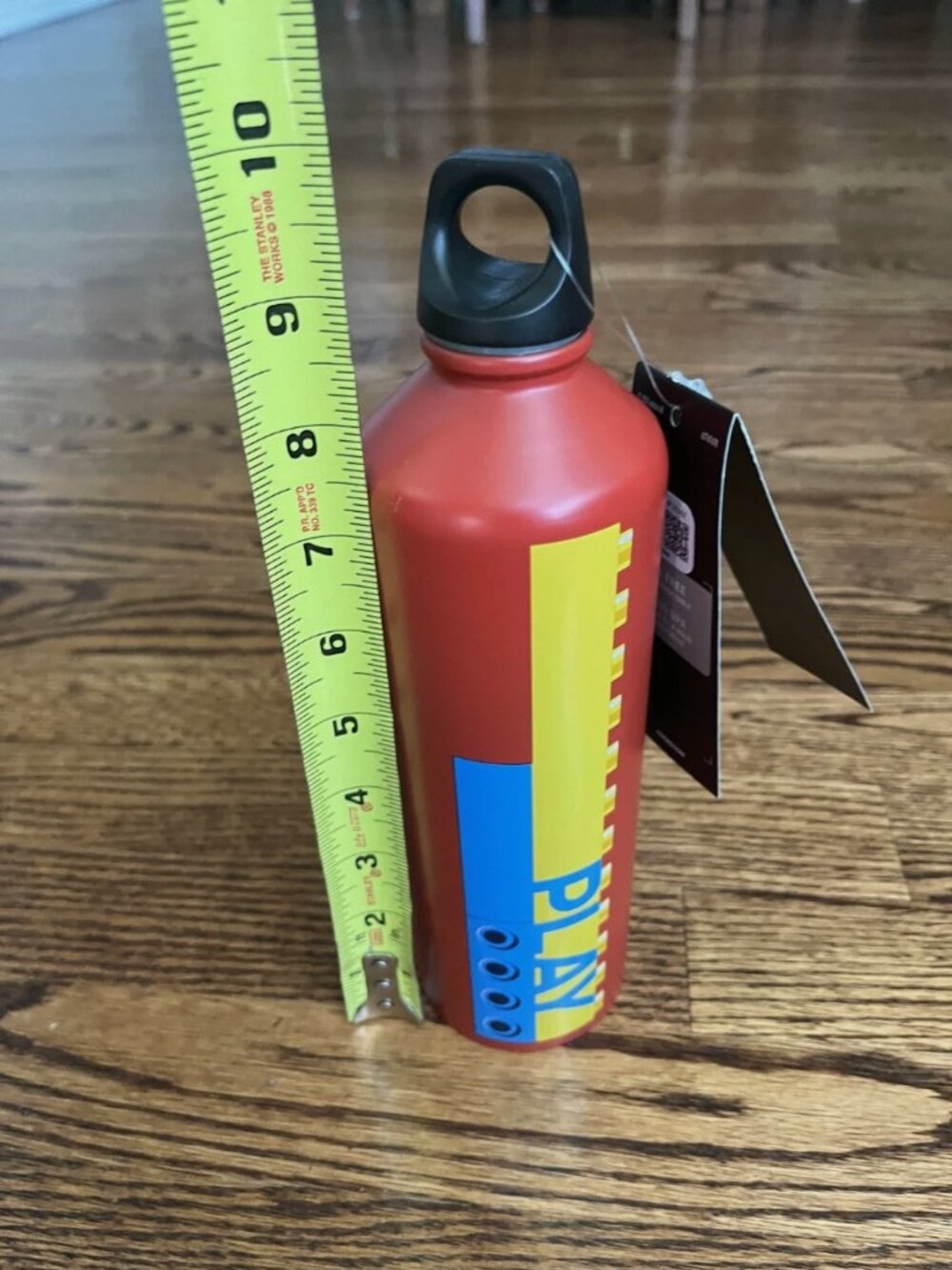 NWT New LEGO X Adidas Metal Water Bottle BPA Free Red Screw Top